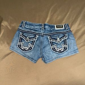 Blinged Jean shorts